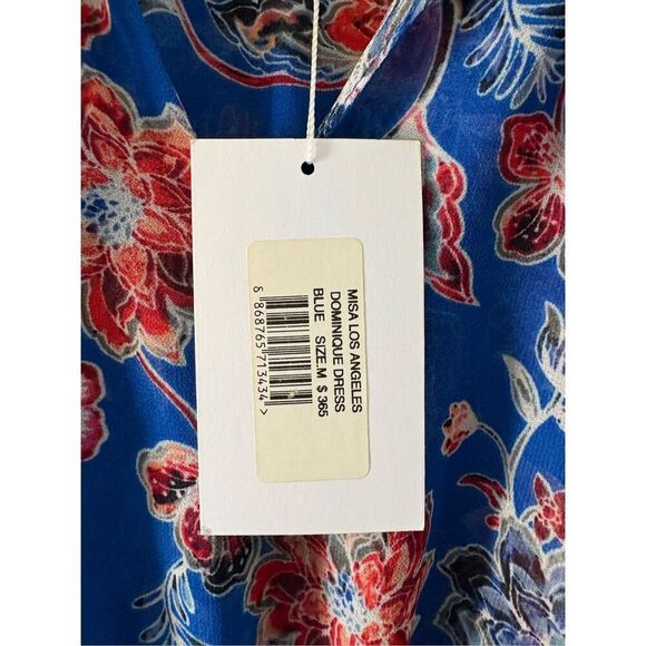 NWT Misa Los Angeles Dominique Dress In Sireneuse Floral Ruffle Mini Medium $365 - Picture 6 of 9
